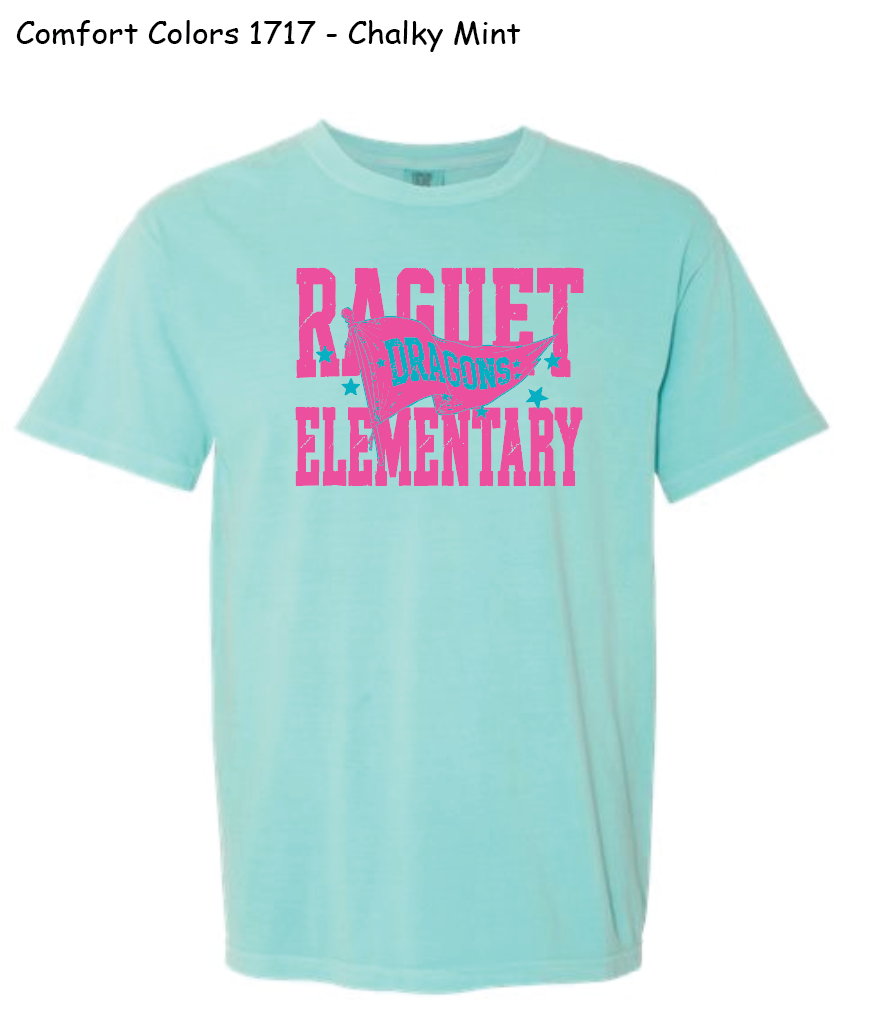Raguet Elementary Flag - Chalky Mint