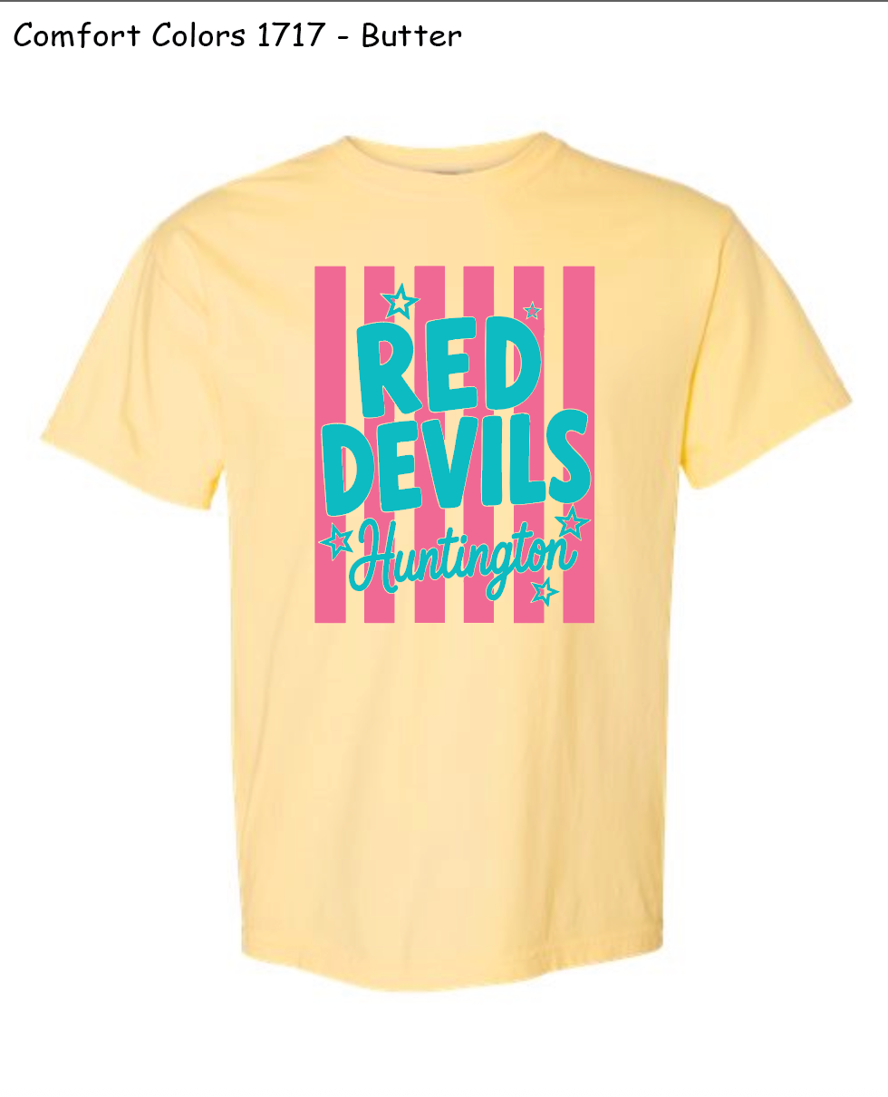 Huntington Red Devils Striped Shirt