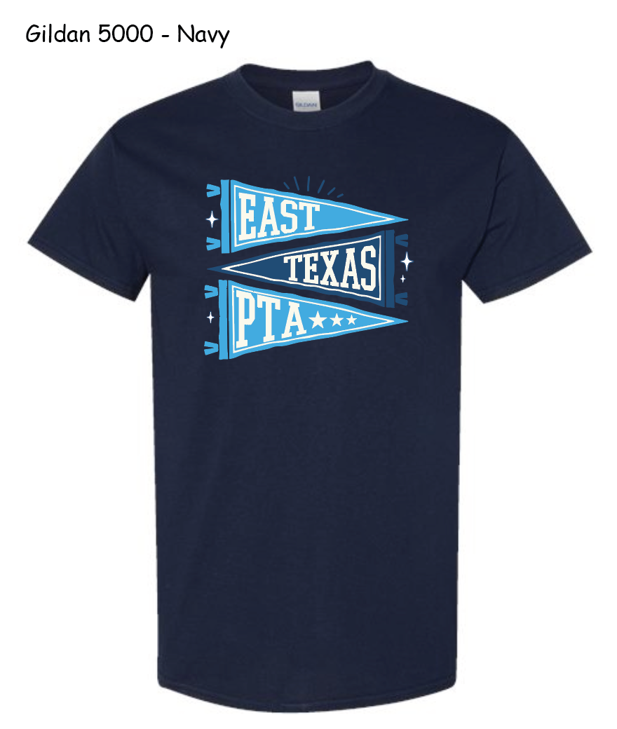 East Texas PTA Flag Shirt