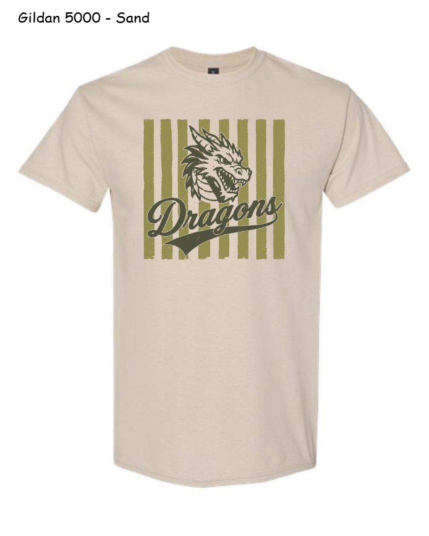 DRAGONS Striped - Unisex Heavy Cotton T-Shirt